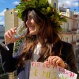 ...�Me la sono fatta io � ci rivela � con le foglie della pianta che avevo in giardino. Perch� nonostante il Coronavirus non potevo certo non celebrare questo momento cos� importante per la mia vita�